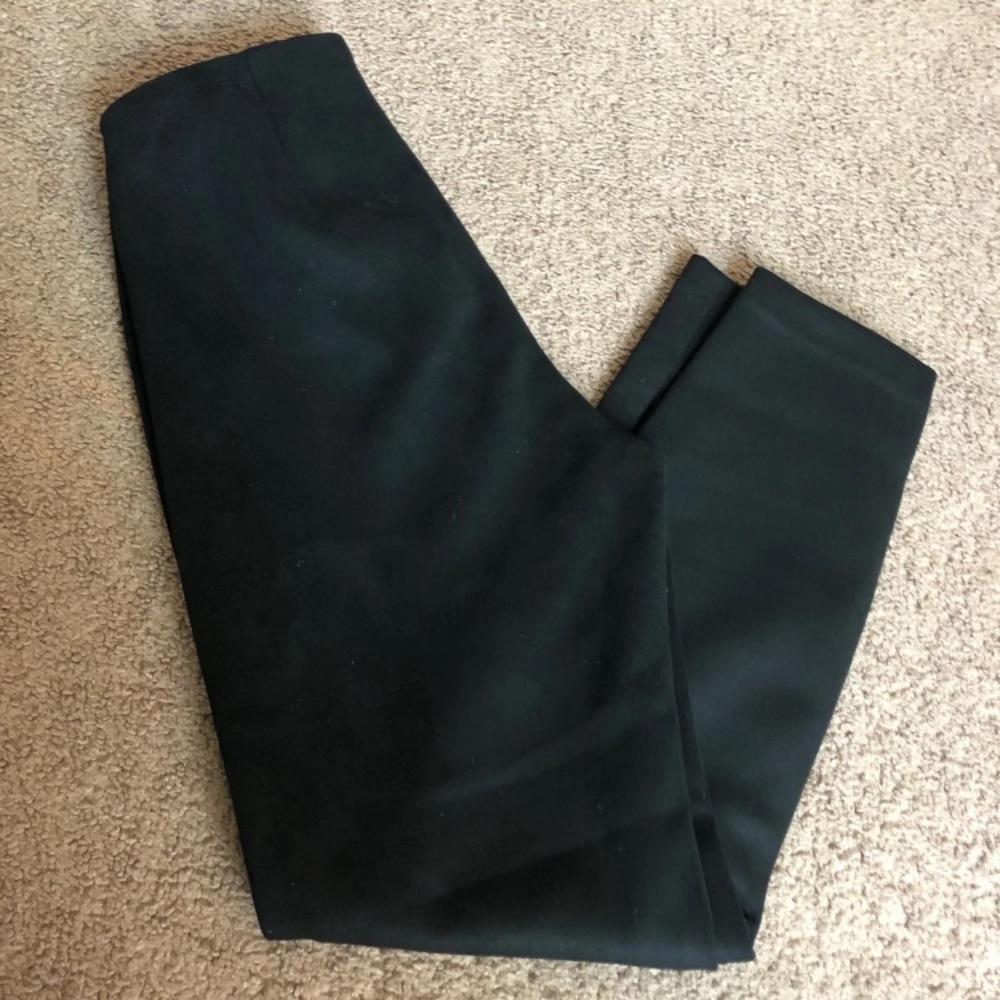 Black suede pants from Banana Republic